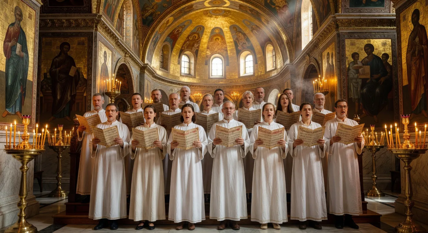 Disques et partitions de musique sacree orthodoxe